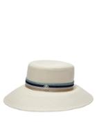Matchesfashion.com Maison Michel - New Kendall Straw Hat - Womens - White