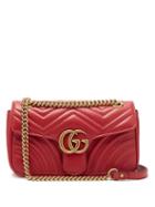 Matchesfashion.com Gucci - Gg Marmont Small Quilted Leather Bag - Womens - Red