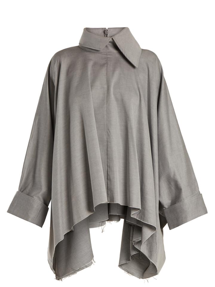 Marques'almeida Oversized Extended Point-collar Cotton Shirt