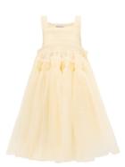 Matchesfashion.com Molly Goddard - Jamila Hand-smocked Tulle Dress - Womens - Cream