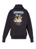 Matchesfashion.com Balenciaga - Speedhunters Cotton Blend Hooded Sweatshirt - Mens - Black Print