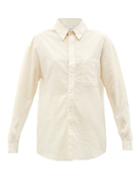 Lemaire - Patch-pocket Cotton-blend Shirt - Womens - Ivory