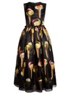 Dolce & Gabbana Gelato-print Organza Midi Dress
