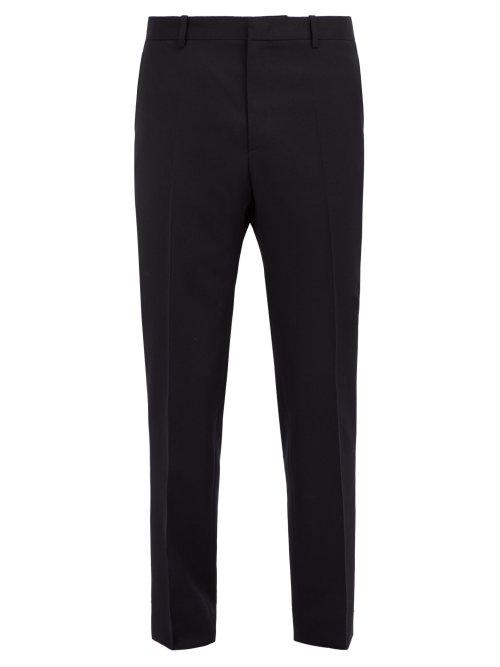 Matchesfashion.com Jil Sander - Slim Leg Wool Trousers - Mens - Dark Blue
