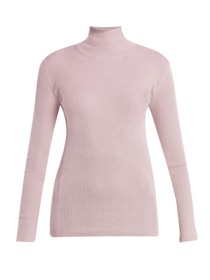 Prada High-neck Ribbed-knit Sweater