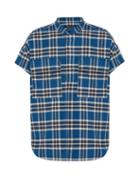 Matchesfashion.com Fear Of God - Checked Brushed Cotton Shirt - Mens - Blue Multi