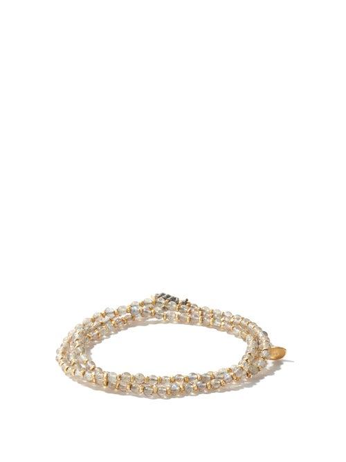 Matchesfashion.com M Cohen - The Agora Light 18kt Gold & Labradorite Bracelet - Mens - White