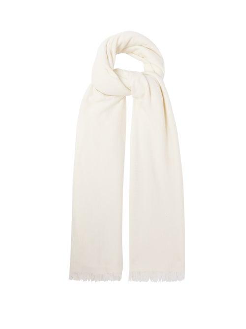 Ladies Accessories Jil Sander - Fringed Woven Scarf - Womens - Cream