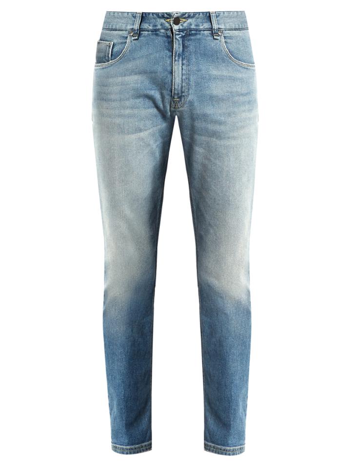 Fendi Slim-leg Faded Jeans