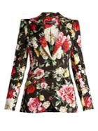Dolce & Gabbana Floral-print Peak-lapel Blazer