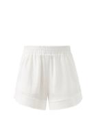 Matchesfashion.com Raey - Elasticated-waist Silk Shorts - Womens - Ivory