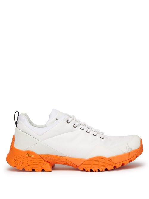Matchesfashion.com Roa - Oblique Tread Sole Ripstop Trainer - Mens - White Multi