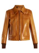 Prada Zip-through Leather Jacket