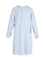 Matchesfashion.com By Walid - Pablo 19th Century Linen Tunic - Mens - Light Blue
