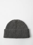 Brunello Cucinelli - Ribbed Cashmere Beanie - Mens - Dark Grey