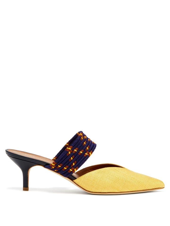 Malone Souliers By Roy Luwolt Maisie Raffia Mules
