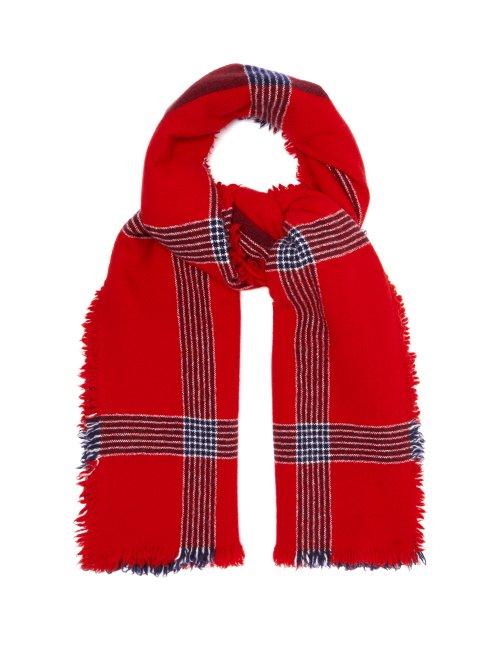 Matchesfashion.com Begg & Co. - Beaufort Ladakh Lambswool And Cashmere Blend Scarf - Mens - Red
