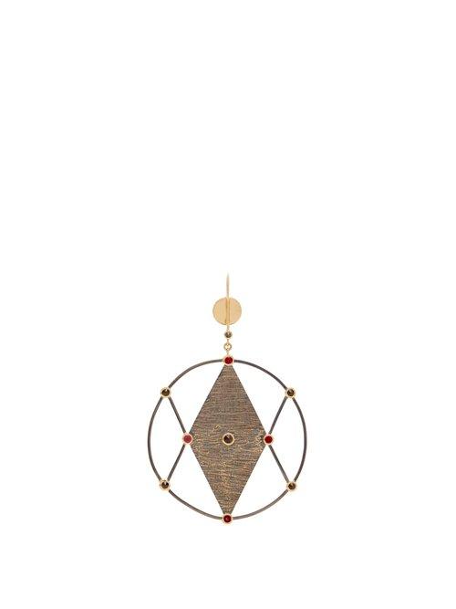 Matchesfashion.com Ara Vartanian - X Kate Moss Diamond, Ruby & Gold Earring - Womens - Gold