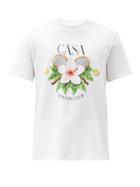 Matchesfashion.com Casablanca - Logo-print Cotton-jersey T-shirt - Mens - White