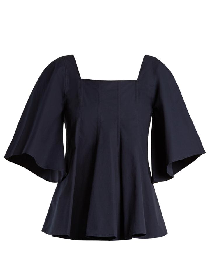 Joseph Saf Flared-sleeve Cotton Blouse
