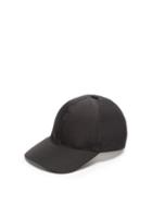 Matchesfashion.com Prada - Logo Plaque Nylon Cap - Mens - Black