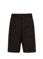 Matchesfashion.com Prada - Logo Patch Cotton Shorts - Mens - Black