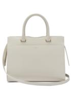 Matchesfashion.com Saint Laurent - Uptown Leather Tote - Womens - White