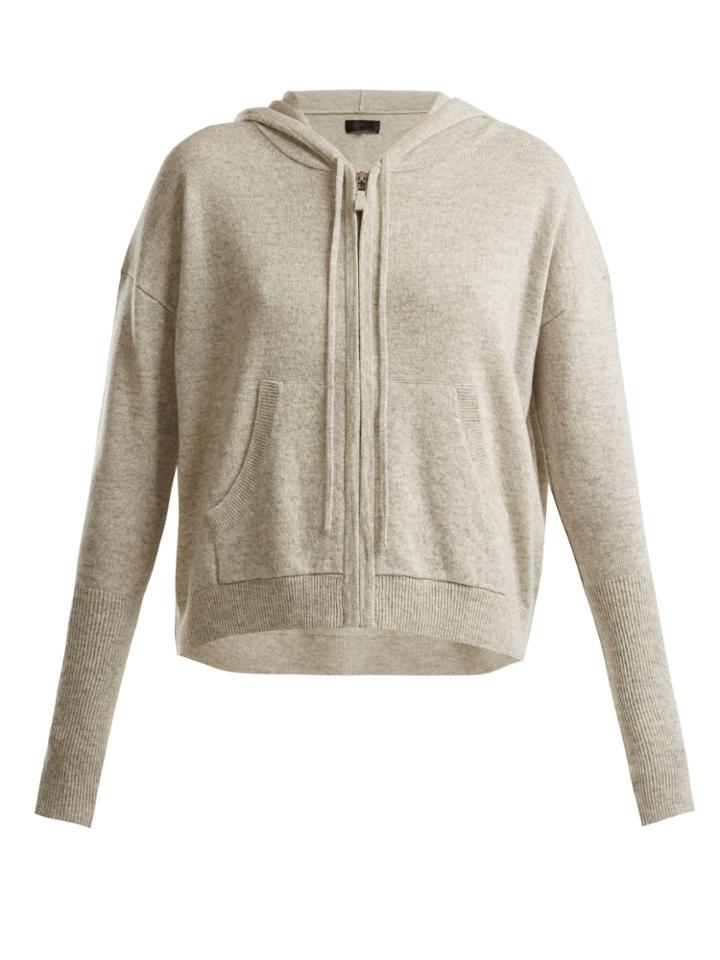Nili Lotan Zip-through Hooded Cashmere Sweater