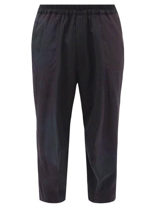 Matchesfashion.com By Walid - Ross Vintage Wool-blend Cropped Trousers - Mens - Navy