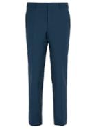 Matchesfashion.com Prada - Straight Leg Wool Blend Trousers - Mens - Blue