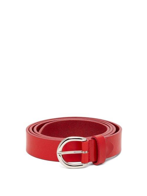 Matchesfashion.com Giuliva Heritage Collection - The Stirrup Leather Belt - Womens - Burgundy