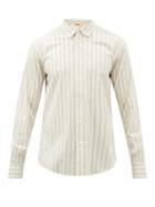 Barena Venezia - Strigion Striped Cotton-twill Shirt - Mens - Cream