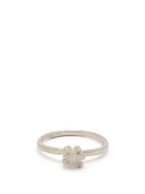 Matchesfashion.com Pearls Before Swine - Raw Diamond & Sterling-silver Ring - Mens - Silver