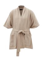 Joseph - Belted Cashmere Poncho - Womens - Beige