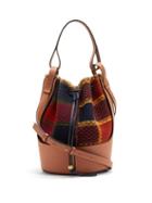 Matchesfashion.com Loewe - Balloon Medium Canvas And Leather Shoulder Bag - Womens - Red Multi