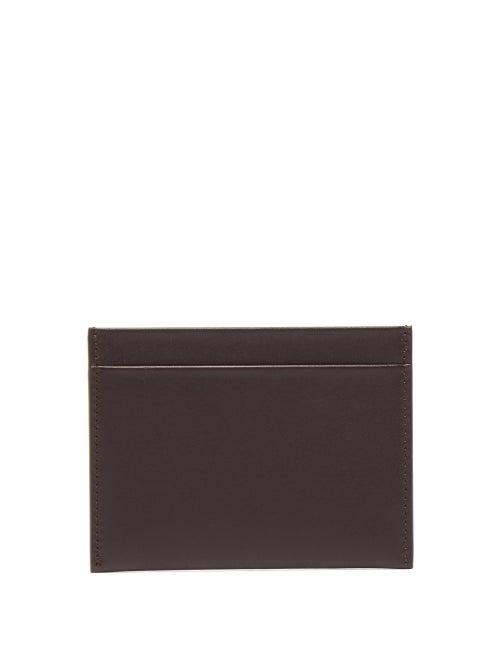 Matchesfashion.com The Row - Leather Cardholder - Mens - Brown