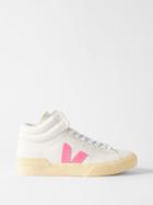 Veja - Minotaur Leather Trainers - Womens - White Pink