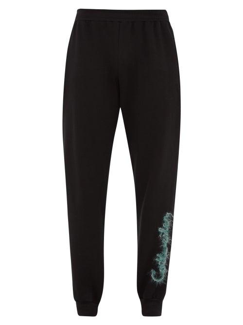 Matchesfashion.com Cottweiler - Signature 5.0 Logo Embroidered Cotton Track Pants - Mens - Black