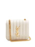 Matchesfashion.com Saint Laurent - Vicky Small Leather Bag - Womens - White