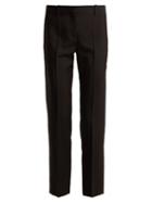 Matchesfashion.com Givenchy - Straight Leg Wool Blend Tailored Trousers - Womens - Black