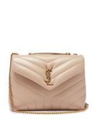 Matchesfashion.com Saint Laurent - Loulou Small Quilted Leather Shoulder Bag - Womens - Beige