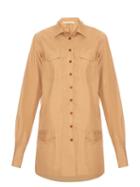 Matchesfashion.com Mafalda Von Hessen - Safari Cotton Dress - Womens - Beige