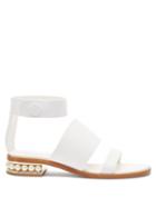 Matchesfashion.com Nicholas Kirkwood - Casati Faux-pearl Heel Leather Sandals - Womens - White