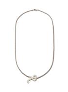 Mens Jewellery Raf Simons - R-pendant Box-chain Necklace - Mens - Silver
