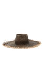 Matchesfashion.com Reinhard Plank Hats - Big Nana Frayed Straw Hat - Womens - Black