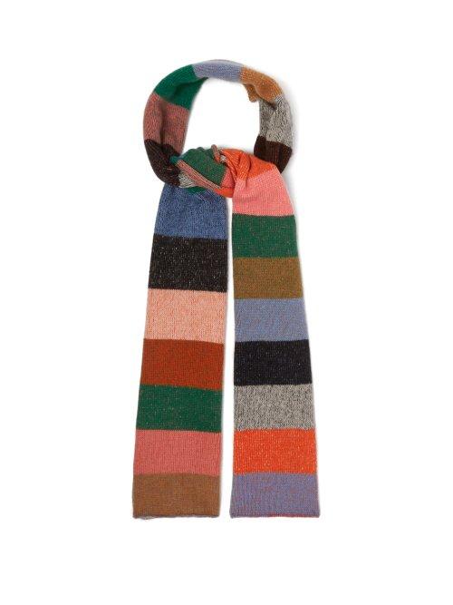 Matchesfashion.com The Elder Statesman - Super Duper Striped Cashmere Scarf - Womens - Multi