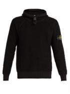 Matchesfashion.com Stone Island - Cotton Fleece Hooded Sweatshirt - Mens - Black