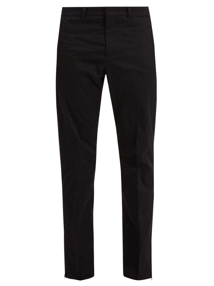 Prada Mid-rise Straight-leg Twill Trousers