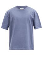 Matchesfashion.com Maison Margiela - Garment-dyed Cotton-jersey T-shirt - Mens - Blue
