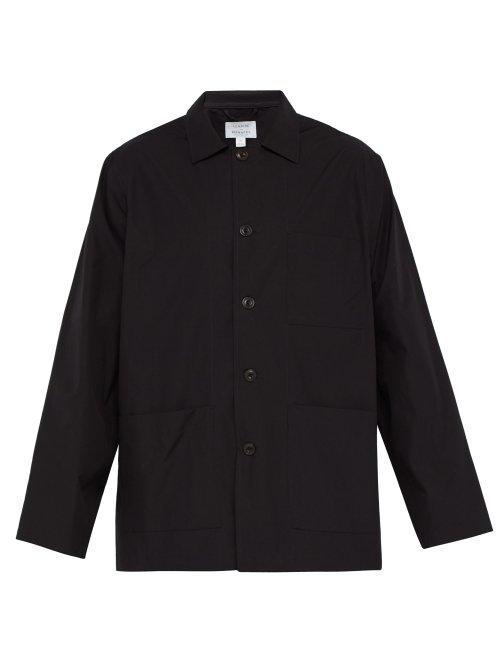 Matchesfashion.com Sunspel X Lemaire - Cotton Twill Jacket - Mens - Black